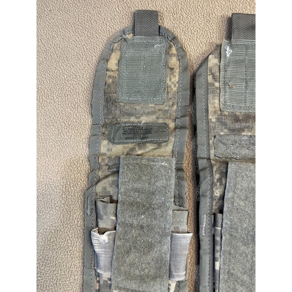 Set of 4 MOLLE Triple Magazine Pouch Dump Pouch Army Digital Camo - Picture 4 of 8